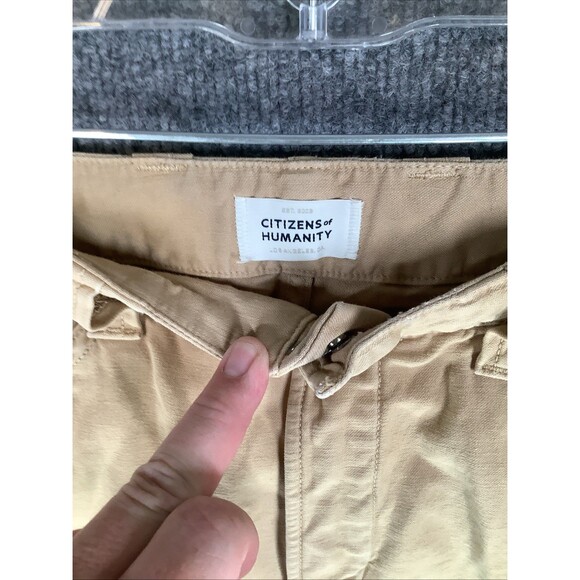 Citizens of Humanity Khaki Chino Pants Women’s Size 26 Neutral Casual - Picture 3 of 11